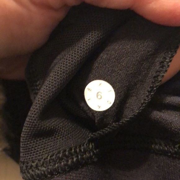 Lululemon Sheer, Black, Racerback Tank Top With Sports Bra, Size 6 - Picture 6 of 6